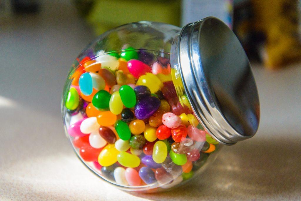 picture of a jar filled with jelly beans at Prince Resort